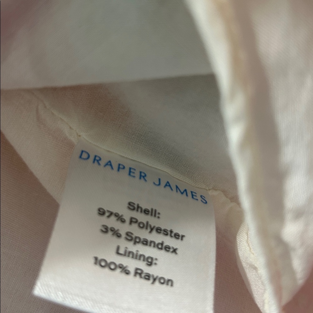 Draper James White Flutter-Sleeve Floral Blouse with Pink & Yellow Blooms - Picture 7 of 7